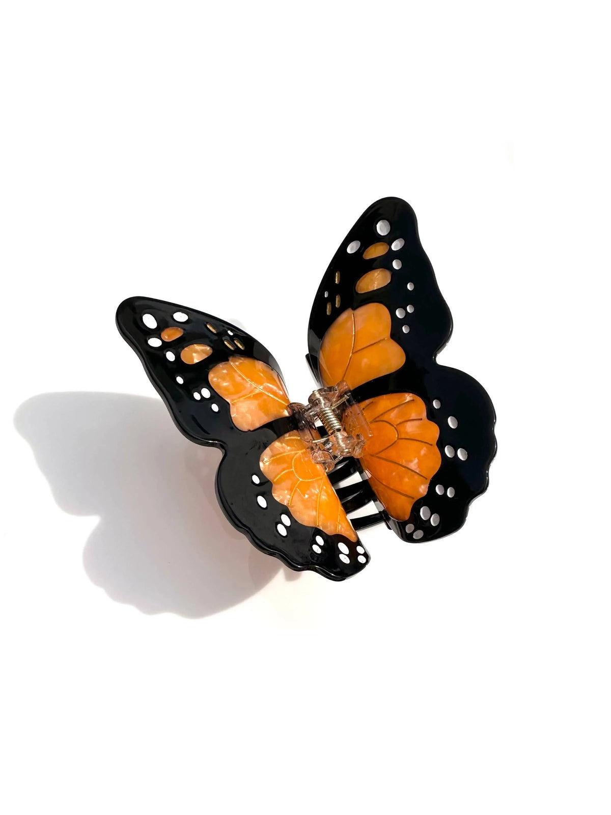 Monarch Butterfly Claw Hair Clip Orange
