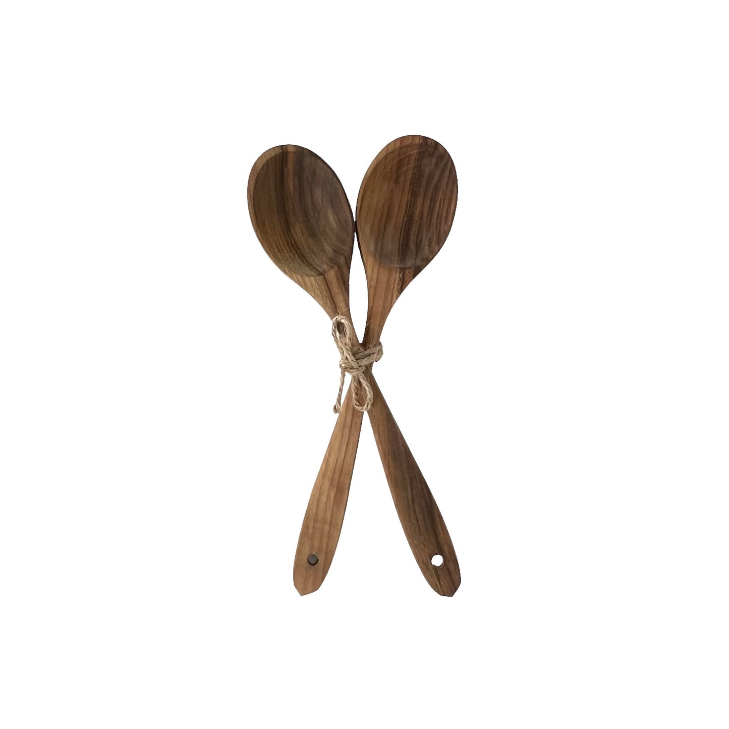 Fruitwood Large Serving Spoons Set of 2