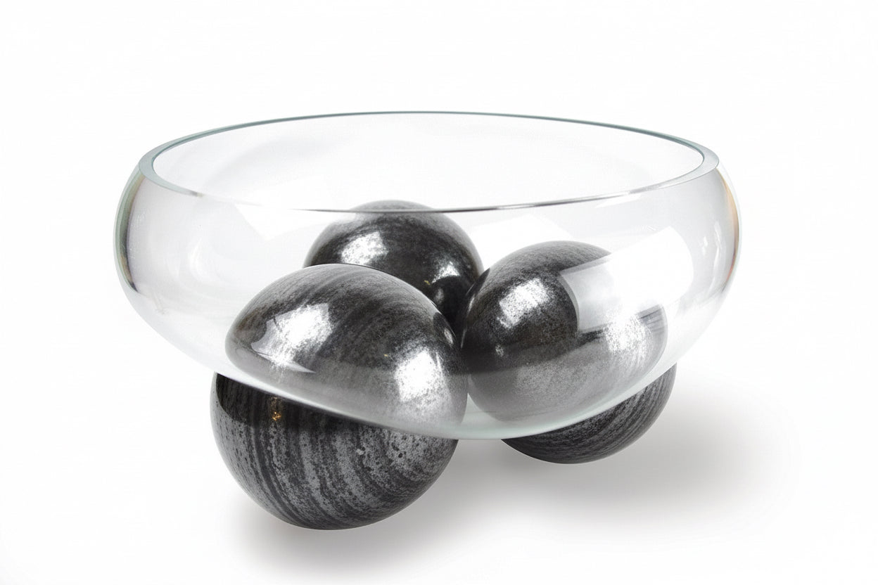 Coupe 3 Balls Gravity Transparent/Marbre Gris