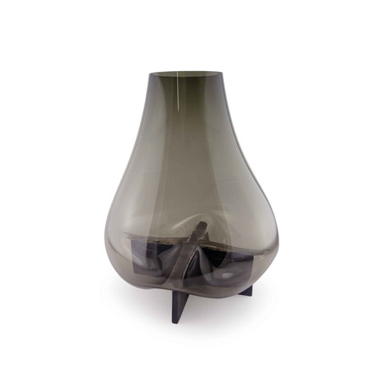 Vase Cross Gravity Smoke/Marbre Gris