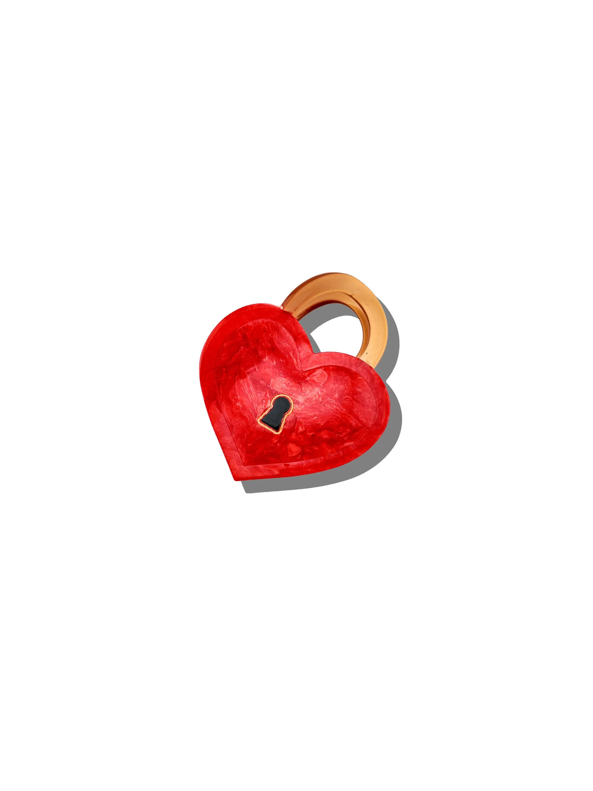 Padlock Heart Hair Claw Clip