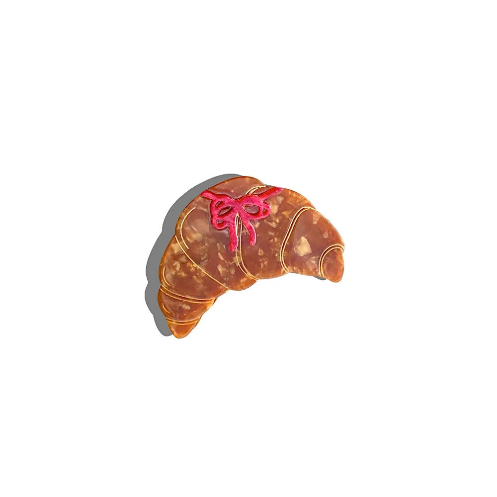Bow Croissant Claw Hair Clip