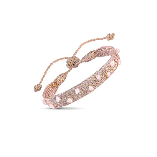 Izy Bracelet With Freshwater Pearls (Gold & Silver)