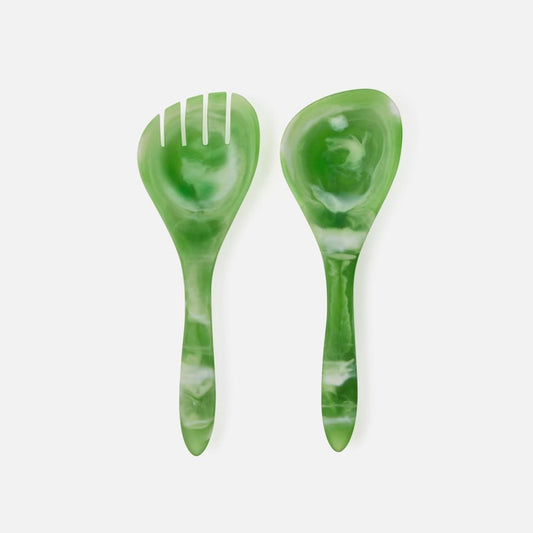 LANEY Swirled Serving Set 2-Piece Set: Serving Spoon Serving Fork.
