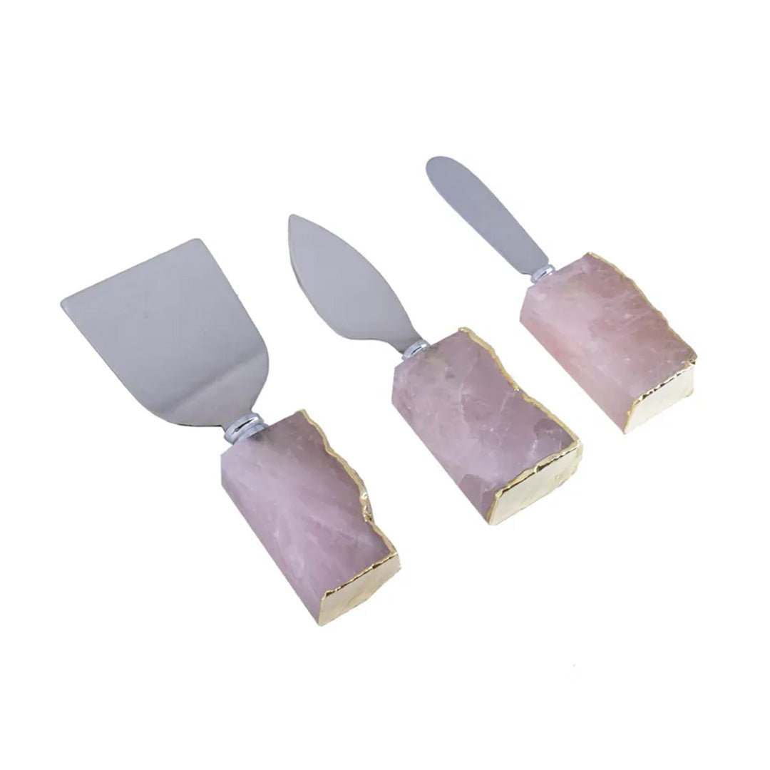 Mini Set Talheres Quartzo Rosa