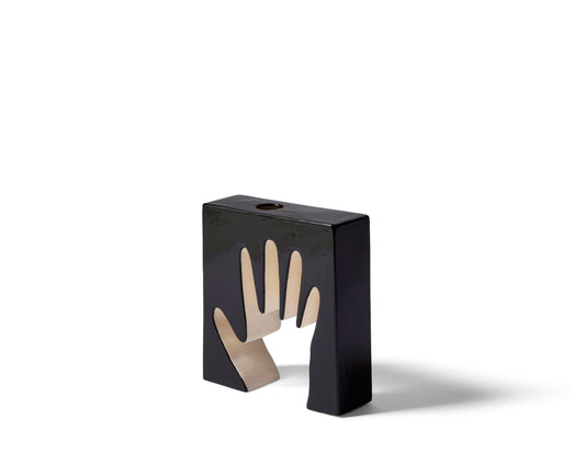 Ceramic Vase Mano 1 Black&White