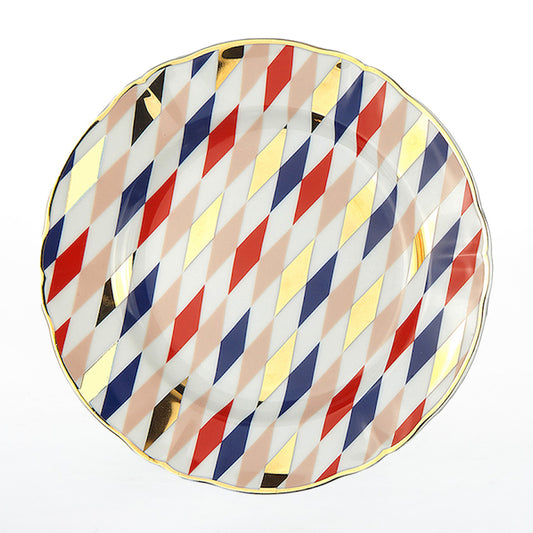 Dessert Plate CM.20 5 Quadri