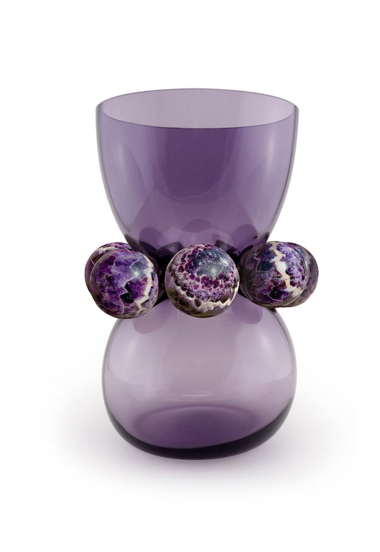 Vase Tiffany Dark Violet - Améthyste