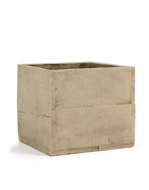 POT L LIGHT BROWN CRATE