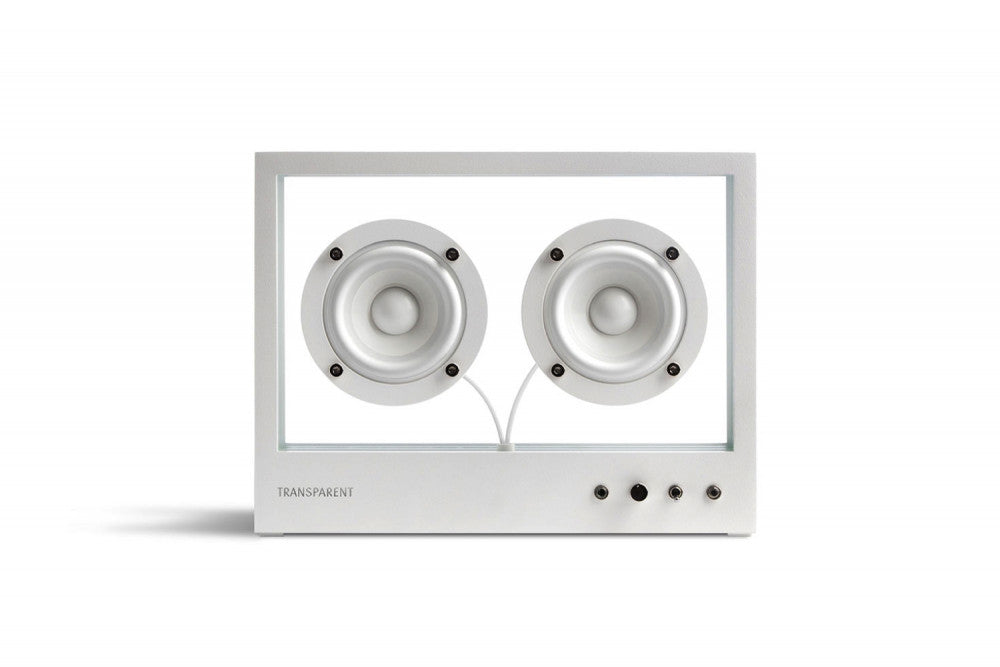 Small Transparent Speaker White