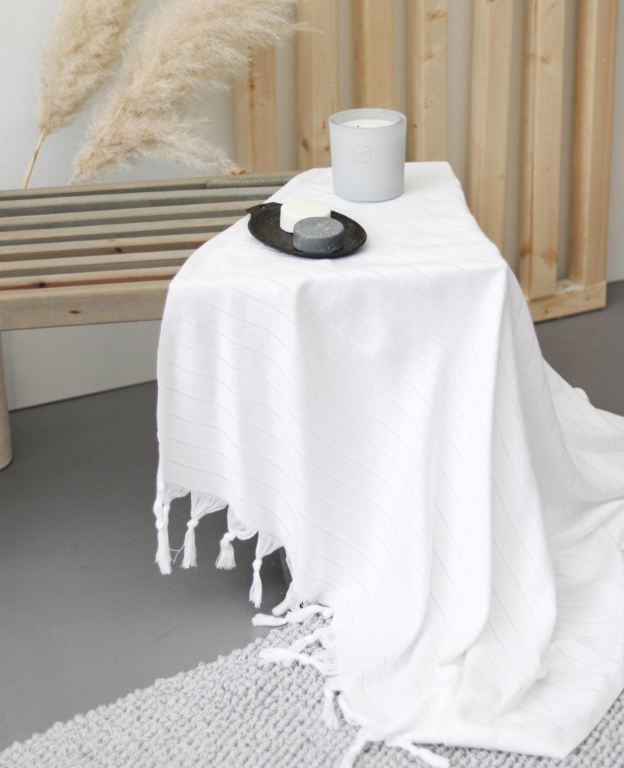 Bamboo Towel 90x180cm Snow