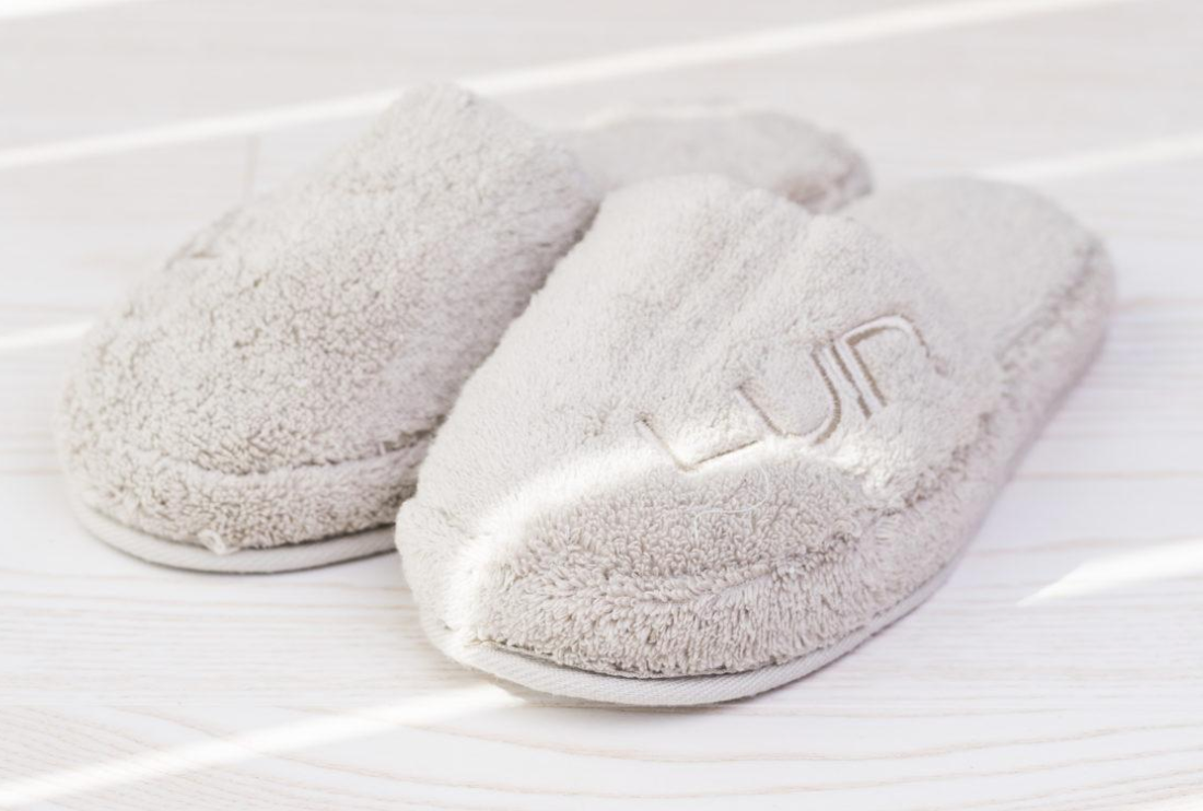 Cosy bath slippers XS (34-36) Pearl Grey