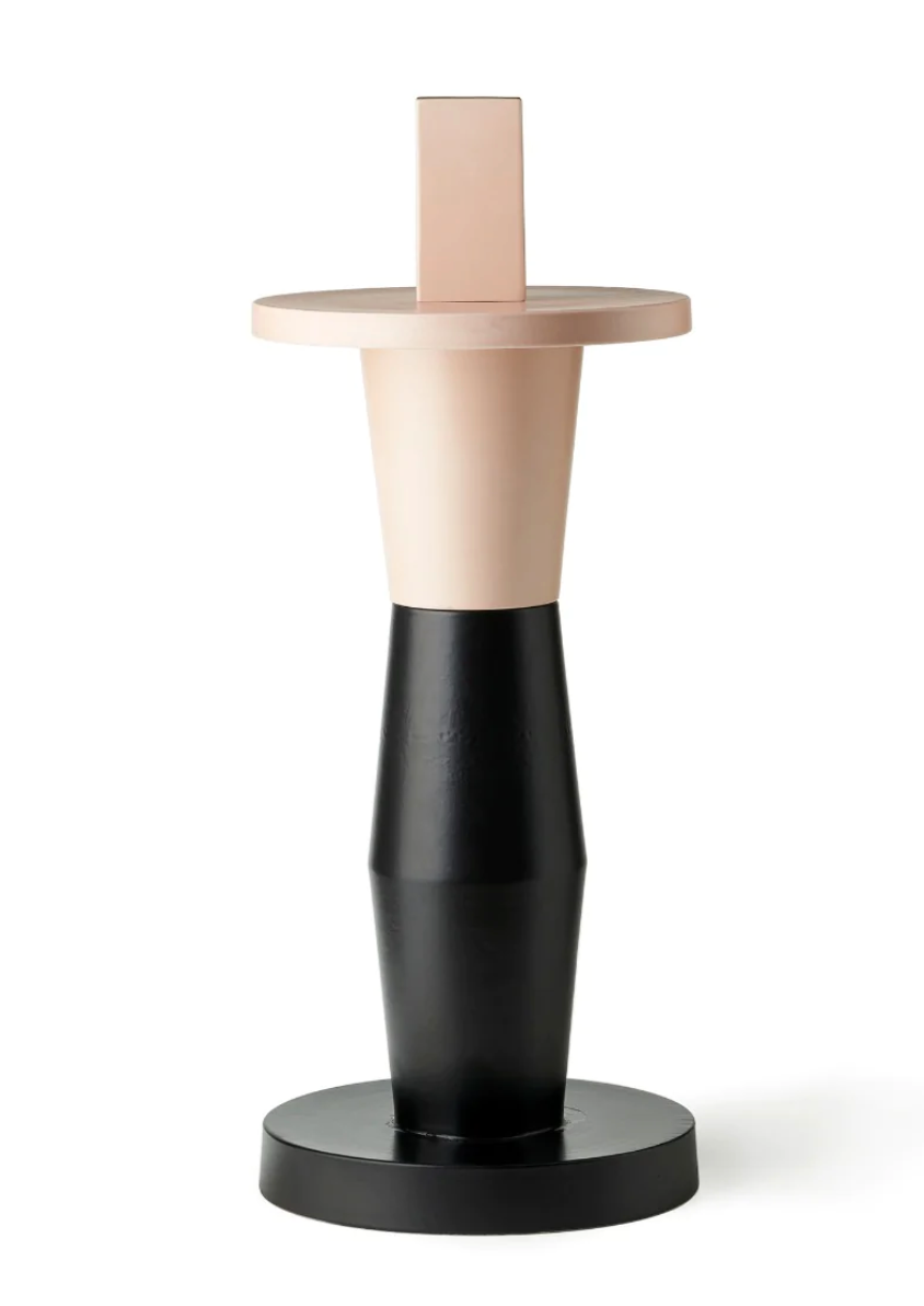 SCULTURA F.4 NERO E ROSA MATT CM. 83.5
