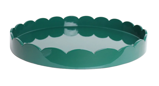RACING ROUND LARGE LACQUERED SCALLOP TRAY