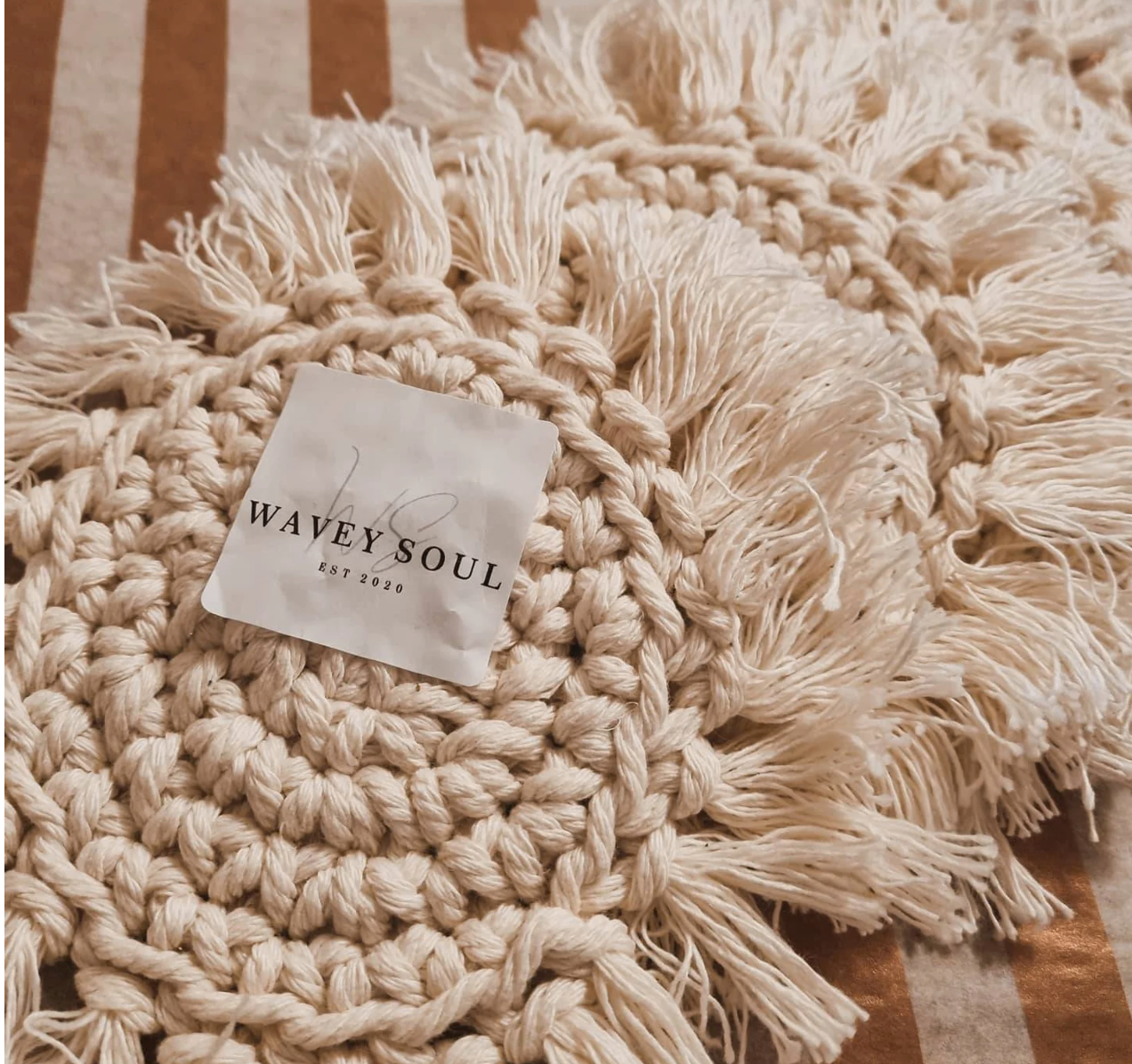 Fique Fringe Coasters